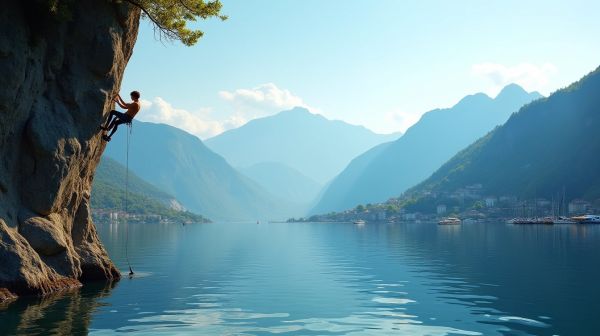 Grimper au-dessus du lac d'Annecy : sensations garanties